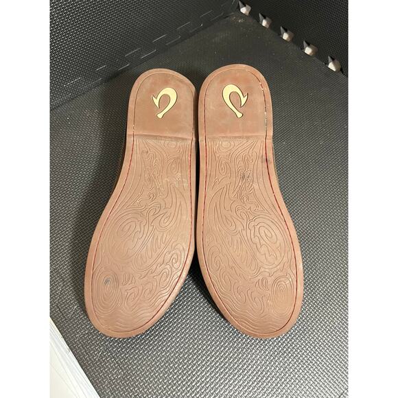 OluKai Honolulu Lace Up Men's Brown Leather Oxford‎ Loafers Casual Shoes Size 12 - Picture 5 of 8